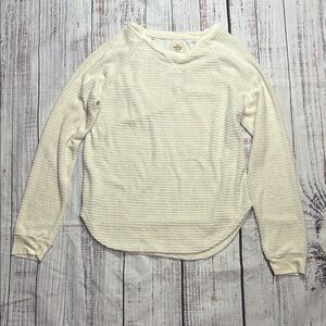Marine Layer Cream Long Sleeve Tee